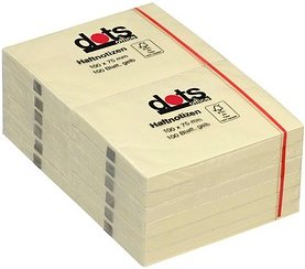 dots Haftnotizen gelb, 12 Blöcke