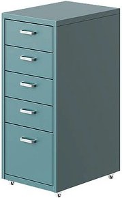 FlexiSpot Rollcontainer graublau 5 Auszüge 28,0 x 41,0 x 69,0 cm