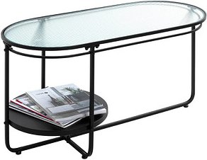 Thumbnail - HAKU Möbel Couchtisch Sicherheitsglas schwarz 90,0 x 42,0 x 49,0 cm