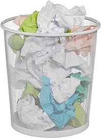 Zeller Papierkorb 14,0 l weiß, 1 St.