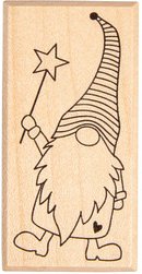 Rayher Motivstempel Wichtel Elton 3,0 x 6,0 cm