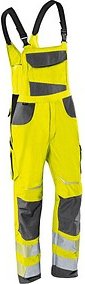 Thumbnail - KÜBLER® unisex Warnschutz-Latzhose REFLECTIQ warngelb, anthrazit Größe 50
