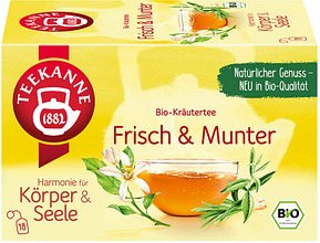 TEEKANNE Frisch & Munter Bio-Tee 18 Portionen