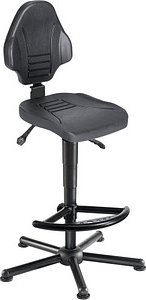 Thumbnail - meychair XXL Arbeitsdrehstuhl W13-25-H-PU-FS8 schwarz