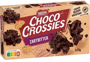 Nestlé Choco Crossies Zartbitter Schokolade 2x 75,0 g
