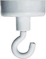 FRANKEN Magnethaken weiß, Metall Ø 25,0 mm, 1 St.