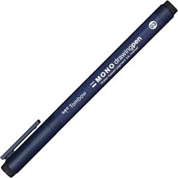 Tombow MONO drawing pen 03 Fineliner schwarz 0,35 mm, 1 St.