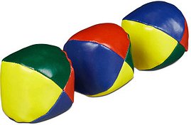 Thumbnail - relaxdays Jonglierbälle mehrfarbig, Ø 6,0 cm, 3 St.