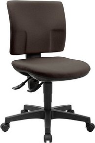 Thumbnail - Topstar Bürostuhl Pro 30, PU300G08 Stoff braun, Gestell schwarz