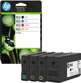 HP 953 (6ZC69AE) schwarz, cyan, magenta, gelb Druckerpatronen, 4er-Set
