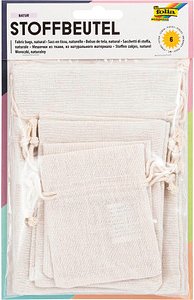 Thumbnail - folia Stoffsäckchen Uni 8,0/10,0/13,0 x 10,0/130,/18,0 cm, 1 Pack