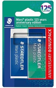 STAEDTLER Radiergummi Mars plastic farbsortiert, 2 St.