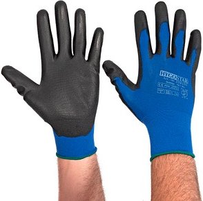 Thumbnail - HYGOSTAR unisex Arbeitshandschuhe Ultra Light blau Größe 10, 12 Paar