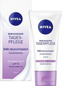 NIVEA 24h FEUCHTIGKEIT LFS 15 BERUHIGENDE Gesichtscreme 50,0 ml