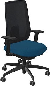 Dauphin Bürostuhl Indeed mesh Stoff grün, Gestell schwarz