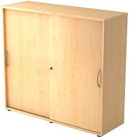 Thumbnail - HAMMERBACHER Schiebetürenschrank 1753S, V1753S/3/3/BM ahorn 2 Fachböden 120,0 x 40,0 x 110,0 cm