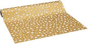 JUNG SCHÖNER VERPACKEN Geschenkpapier Diadem Sterne weiß mehrfarbig, 20,0 m