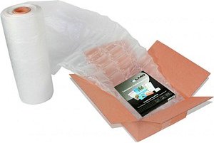 LMG Eckige Kissen Luftpolsterkissen-Folie für Luftpolstermaschinen 300,0 m x 40,0 cm, 1 St.