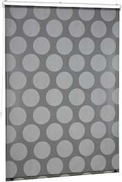 relaxdays Duschrollo schwarz, grau 120,0 x 240,0 cm