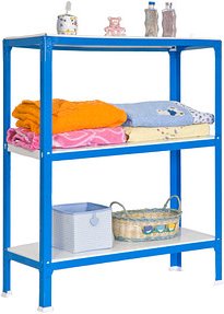 Thumbnail - Simonrack Schwerlastregal SIMONHOME CLICK COLOR PLUS 3 8435104940259 blau, weiß 100,0 x 30,0 x 90,0 cm