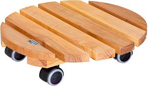WAGNER® design yourself Pflanzenroller GH 0262 Holz hellbraun rund 34,0 x 8,0 cm