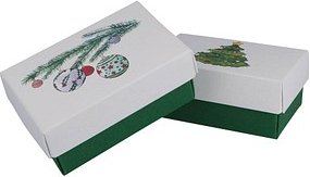 2 BUNTBOX Weihnachten L Geschenkboxen-Set weiß
