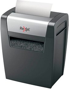 Rexel Momentum X308 Aktenvernichter mit Partikelschnitt P-3, 5 x 42 mm, bis 8 Blatt, schwarz