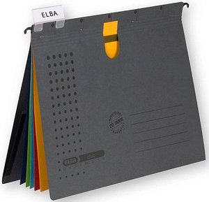 Thumbnail - ELBA Personalhefter chic ULTIMATE Karton anthrazit 5 x kaufmännische Heftung, 3 St.