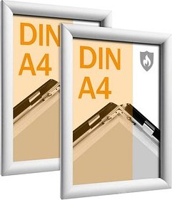 SPRINTIS Brandschutz-Klapprahmen silber 21,0 x 29,7 cm, 2 St.