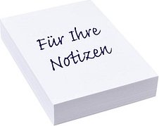Notizpapier weiß DIN A6, ca. 250 Blatt, 1 Pack