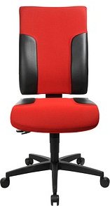 Thumbnail - Topstar Bürostuhl Two 20, TF200 S101 Stoff rot, Gestell schwarz