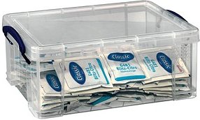 Thumbnail - Really Useful Box Aufbewahrungsbox 9,0 l transparent 39,5 x 25,5 x 15,5 cm, 1 St.