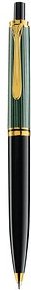 Pelikan Kugelschreiber Souverän K400 schwarz/grün/gold, Schreibfarbe: schwarz, 1 St.