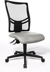 Topstar Bürostuhl Net Point 10, NX200 G23 Stoff grau, Gestell schwarz
