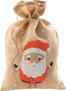 folia Nikolausbeutel Weihnachtsmann groß 35,0 x 50,0 cm, 1 St.