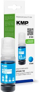 KMP E183 cyan Tintenflasche kompatibel zu EPSON 102/T03R24