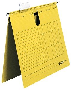 Thumbnail - FALKEN Hängehefter UNIREG Karton gelb 1 x kaufmännische Heftung, 25 St.