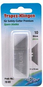 WEDO Cuttermesser-Klingen silber 19 mm, 10 St.