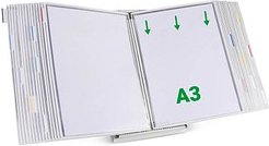 Thumbnail - tarifold Sichttafelsystem 433302 DIN A3 weiß mit 30 St. Sichttafeln