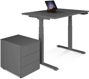 BaseLite Büromöbel-Set grafit