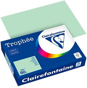 Clairefontaine Kopierpapier Trophée hellgrün DIN A4 80 g/qm 500 Blatt