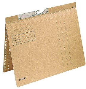 LEITZ Pendelhefter 2114 Karton naturbraun 1 x kaufmännische Heftung, 50 St.