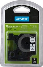 DYMO Schriftband D1 16959 S0718060, 12 mm schwarz auf weiß, 1 St.