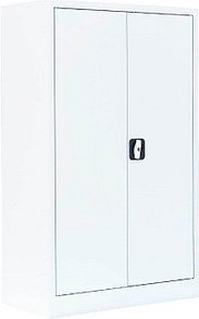 LÜLLMANN Stahlschrank 530297 signalweiß 2 Fachböden 80,0 x 38,3 x 120,0 cm, aufgebaut, 1 St.