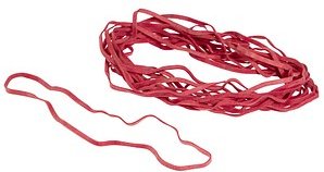 Gowi Gummibänder rot 0,4 cm, Ø 15,0 cm, 500,0 g