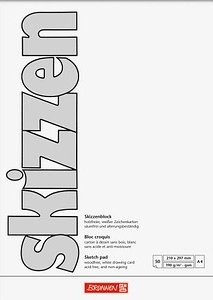 BRUNNEN Skizzenblöcke DIN A4, 5 Blöcke