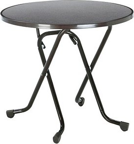 BEST Gartentisch Primo anthrazit rund 80,0 x 80,0 x 70,0 cm