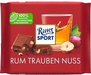 Ritter SPORT Rum Trauben Nuss Schokolade 100,0 g