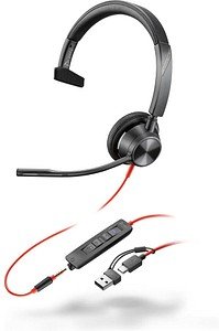 poly Blackwire 3315 Teams Headset schwarz