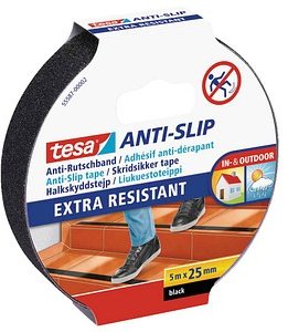 tesa Anti-Rutsch-Band Extra Resistant schwarz 25,0 mm x 5,0 m